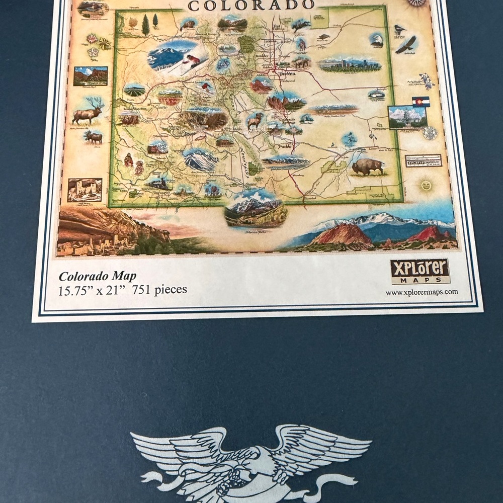 Xplorer Maps Colorado Map Puzzle Liberty puzzles.